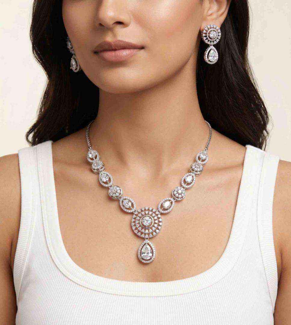Rhodium Necklace