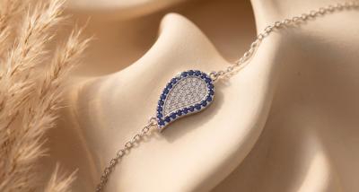 Royal Sapphire 925 Silver Bracelet