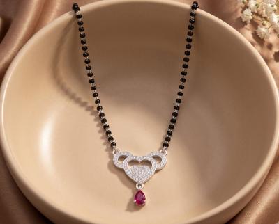 JB 70 Classic Heart Ruby Mangalsutra