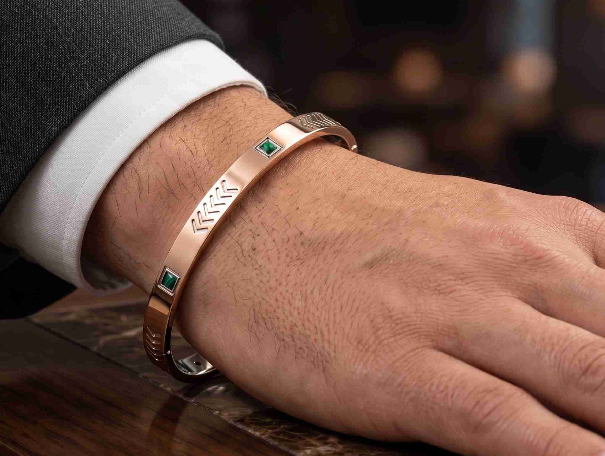 JB 70 Diamond Accent Gents Kada