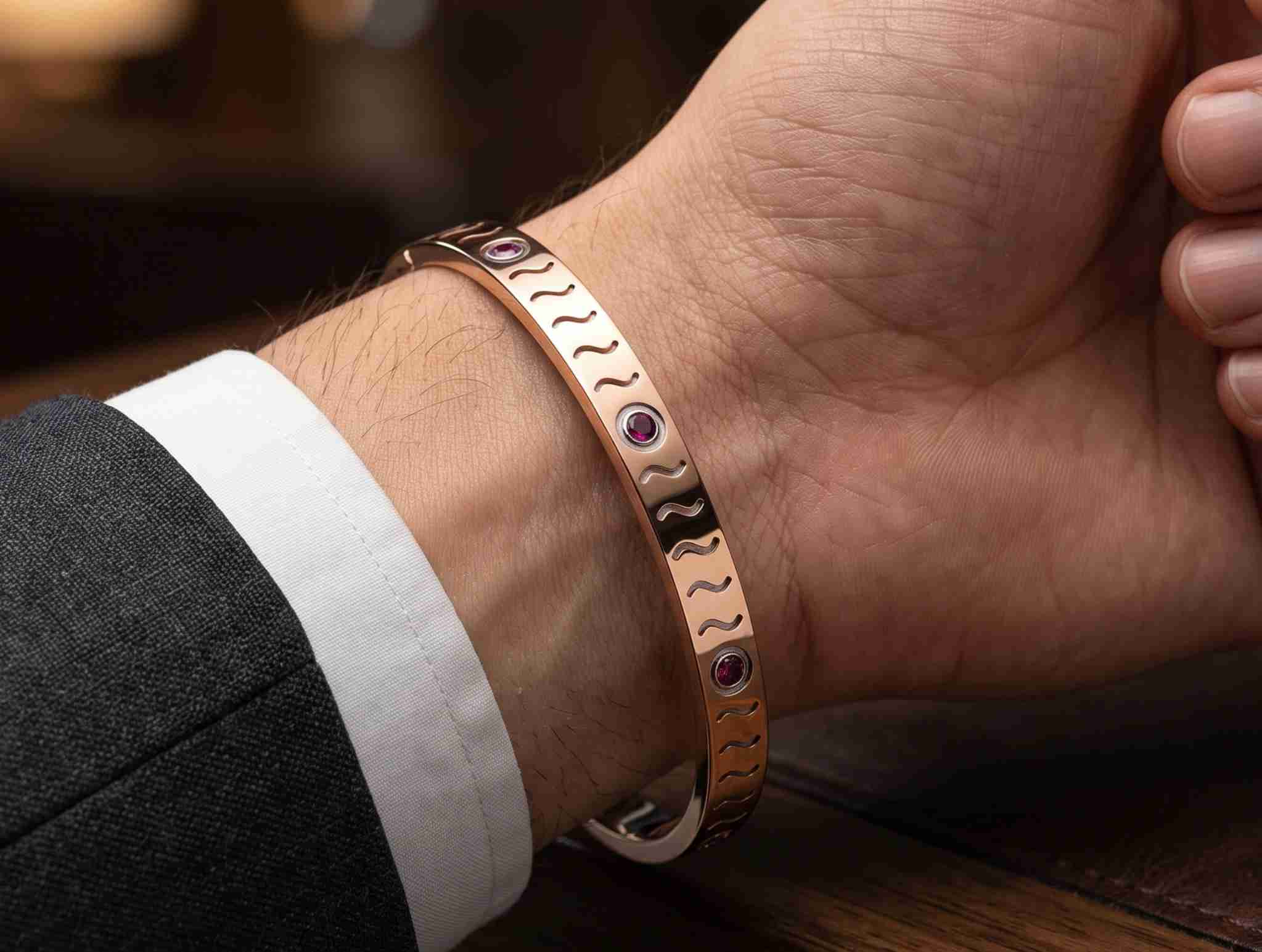 JB 70 Geometric Designer Gents Kada