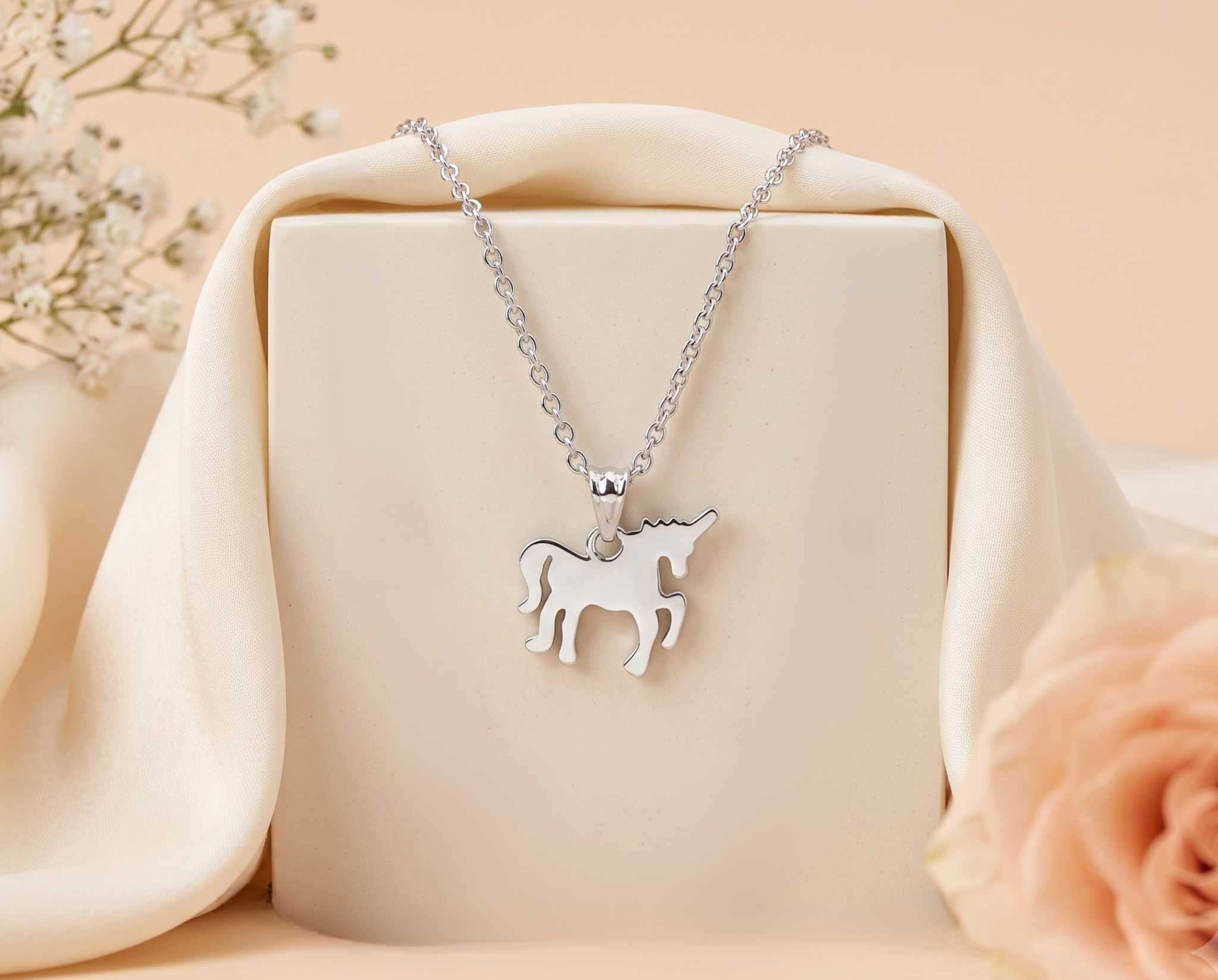 Rhodium 70 Geometric Stone Chain Pendant